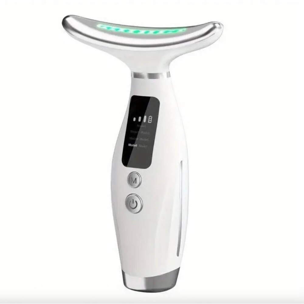 NWT 7-Color LED Neck & Facial Massager With USB Rechargeable Device